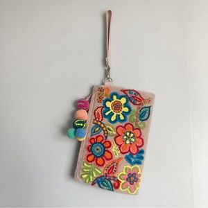 NWOT Embroidered Bag